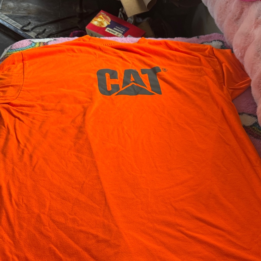 Men's Orange Graphic T-Shirt